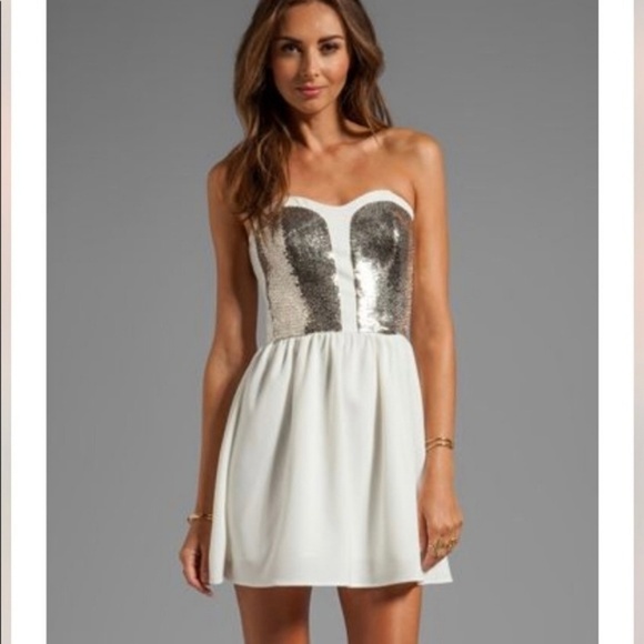 Keepsake the Label Set The Mood Strapless Dress - Picture 1 of 8